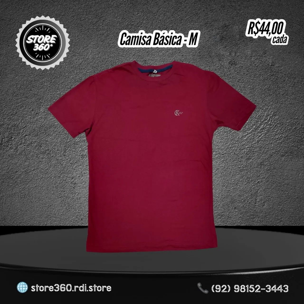 Camisa Básica Tamanho M
