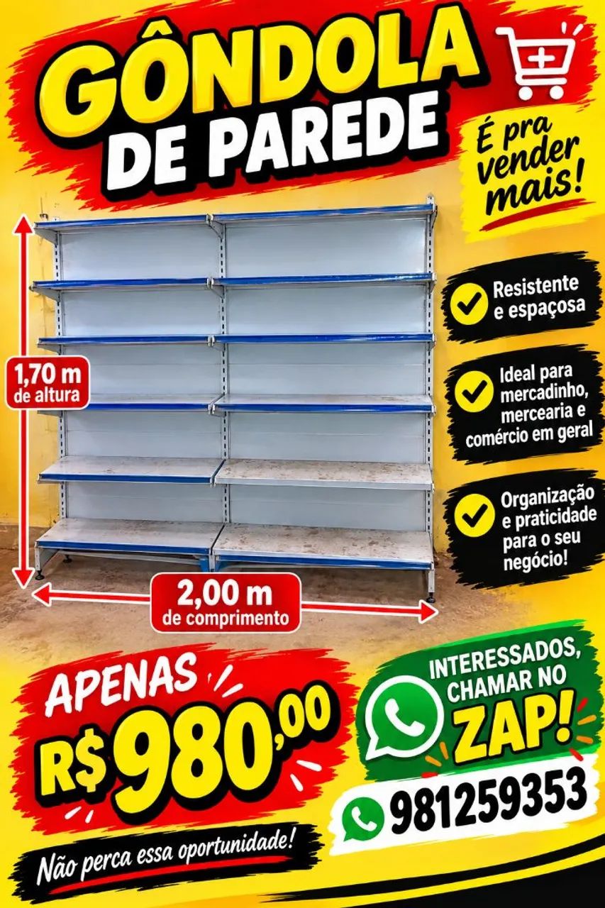 Gôndola prateleiras  - Foto 2
