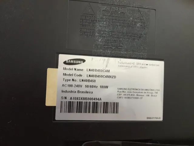 TV Samsung LED 40 polegadas - LN40B50C4M