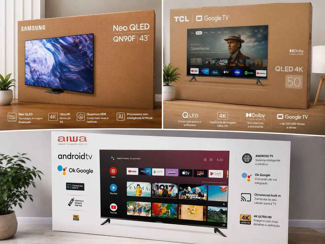 Smart TVS preços imperdíveis 