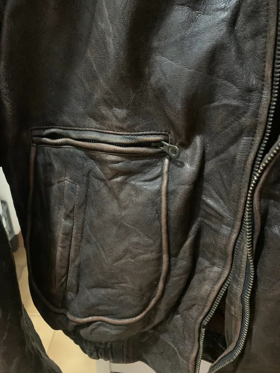 Jaqueta de Couro Wrangler - Foto 4
