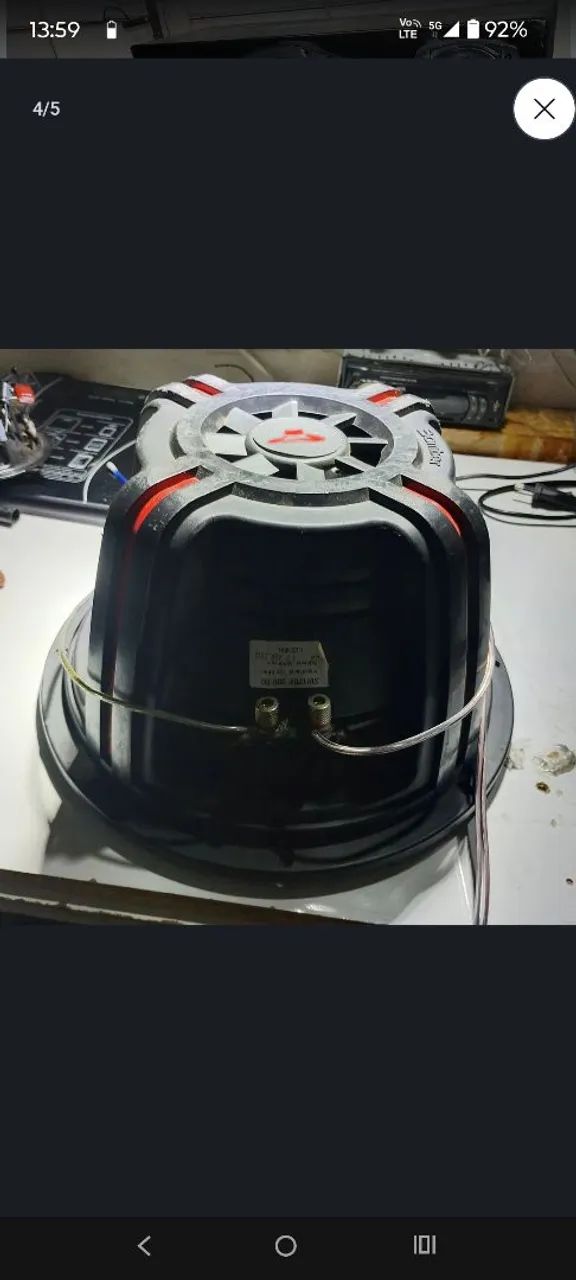 Caixa 12 polegadas mais módulo Taramps troco por mesa de pebolim ou de bilhar  - Foto 2