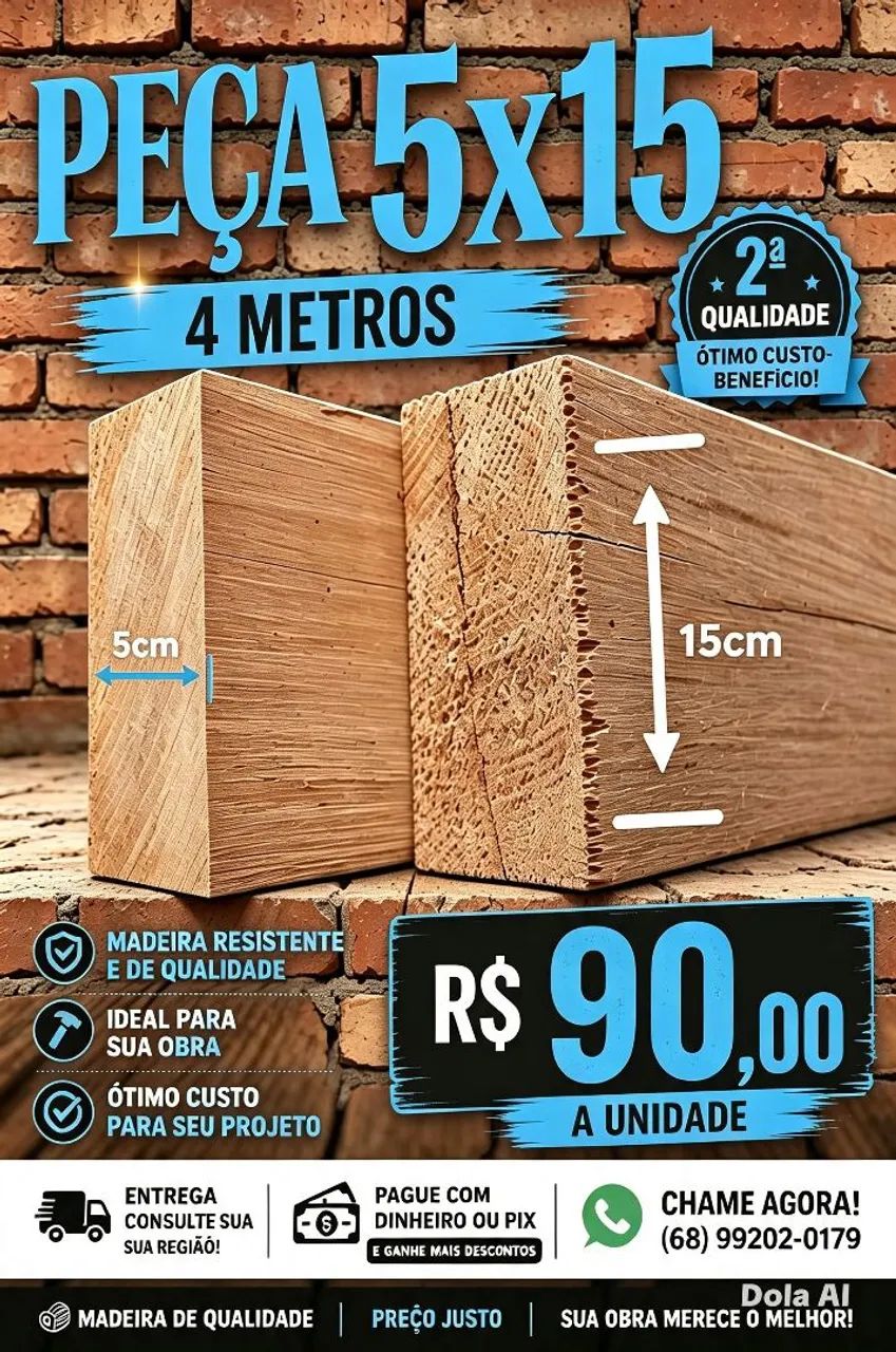 ? MADEIRA DE ALTA QUALIDADE PARA SUA OBRA! ? - Foto 3