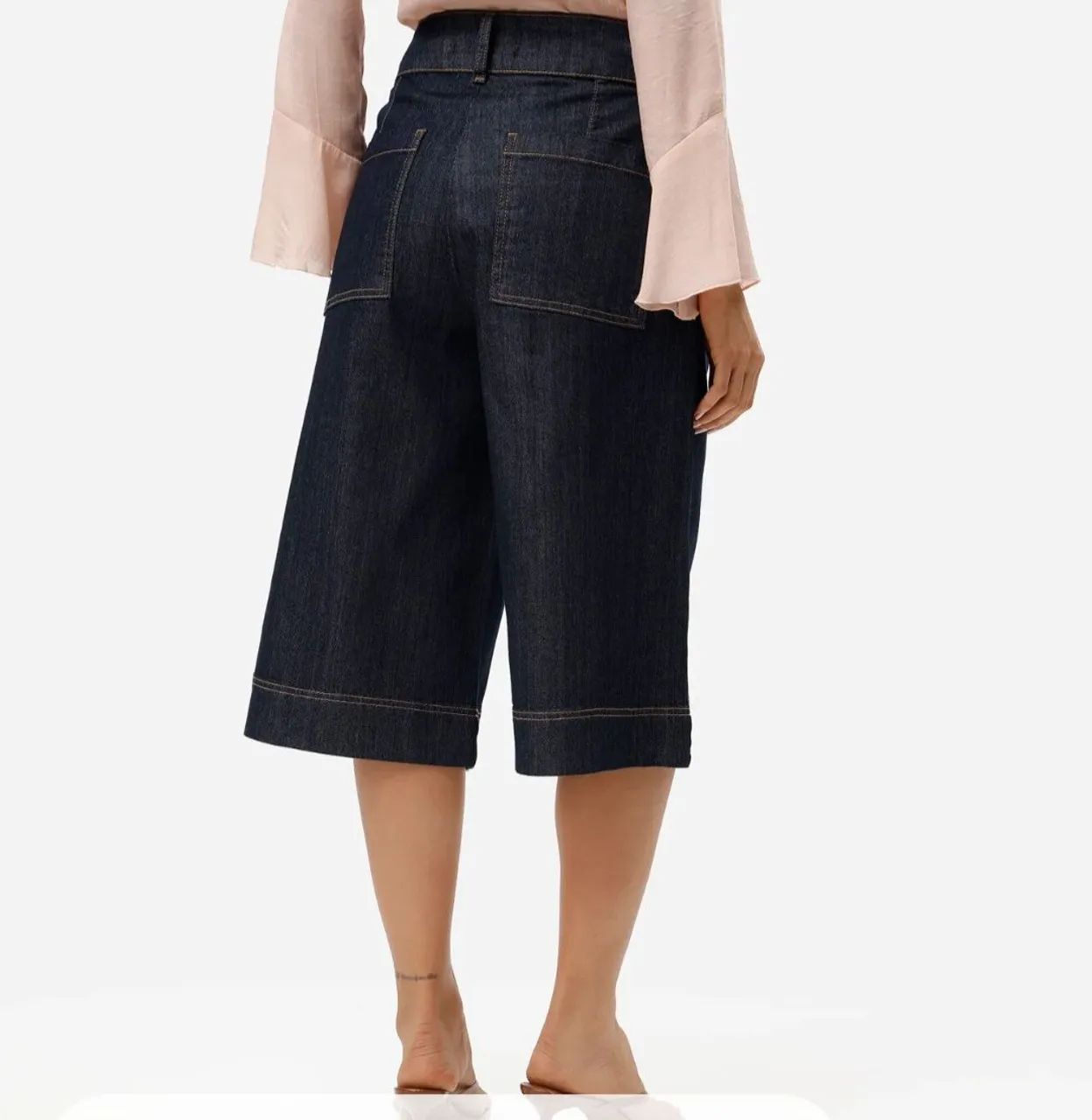 Pantacourt jeans Tam 38/40 - Foto 3