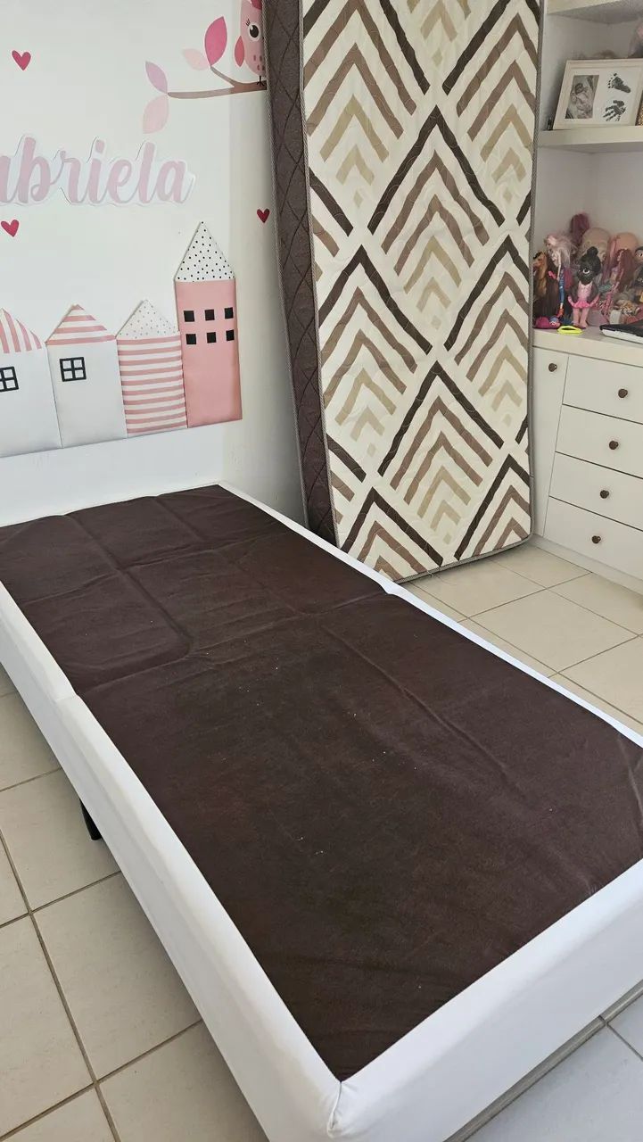 Cama box com colchão Ortobom - base + colchão  - Foto 2