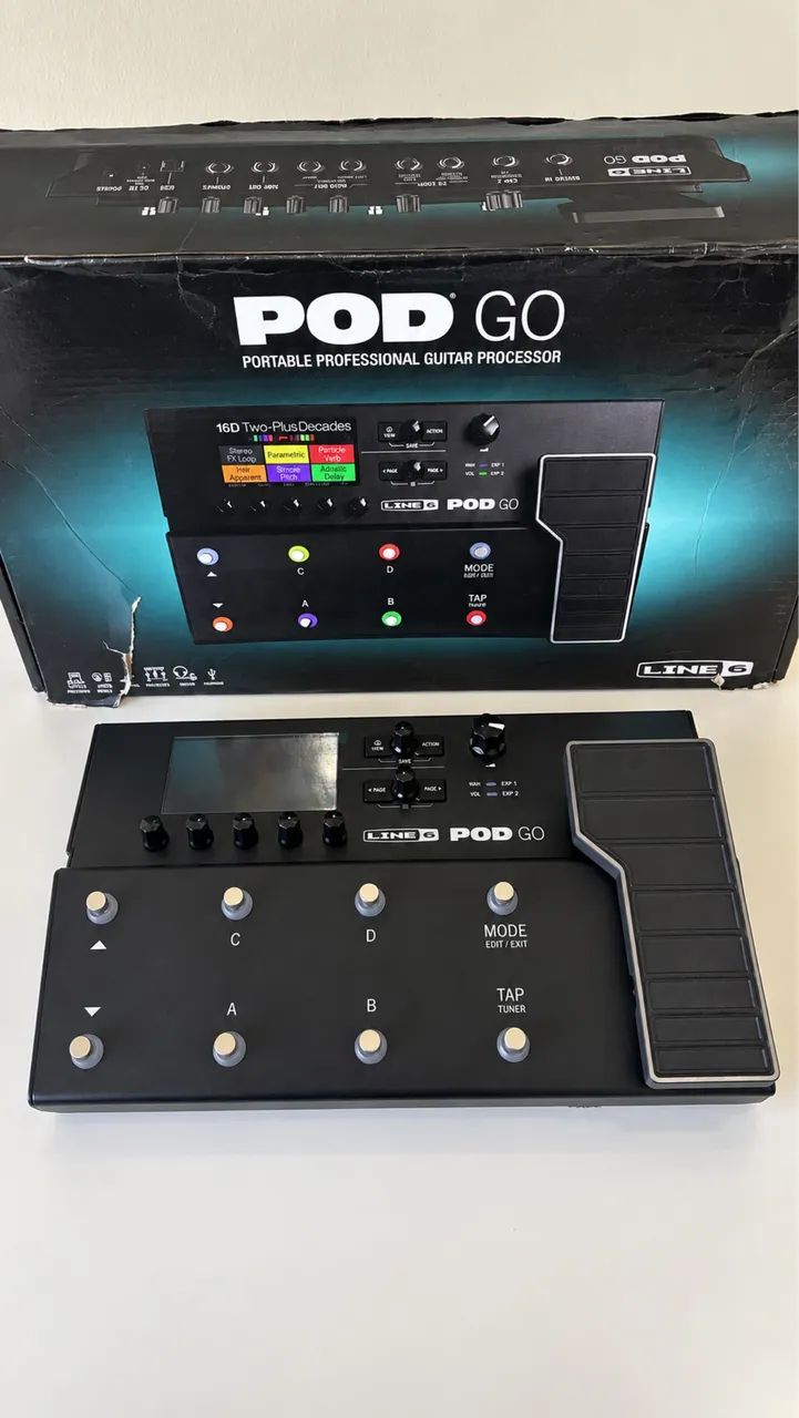 LINE 6 POD GO - MULTIEFEITOS PARA GUITARRA - Instrumentos musicais LINE 6 POD GO - MULTIEFEITOS PARA GUITARRA - Instrumentos musicais