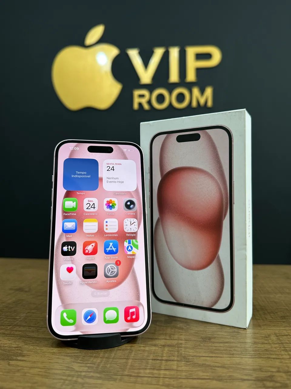 iPhone 15 128gb rosa semi novo impecável  - Foto 3