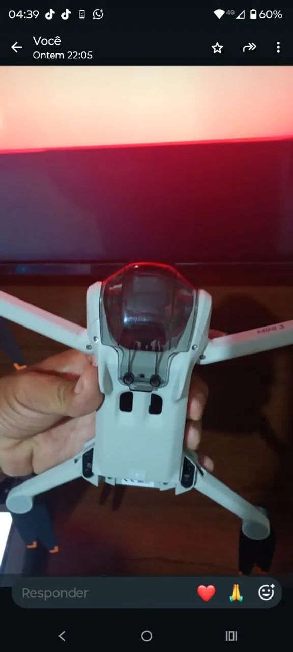 Drone mini 3 com RC tela  - Foto 2