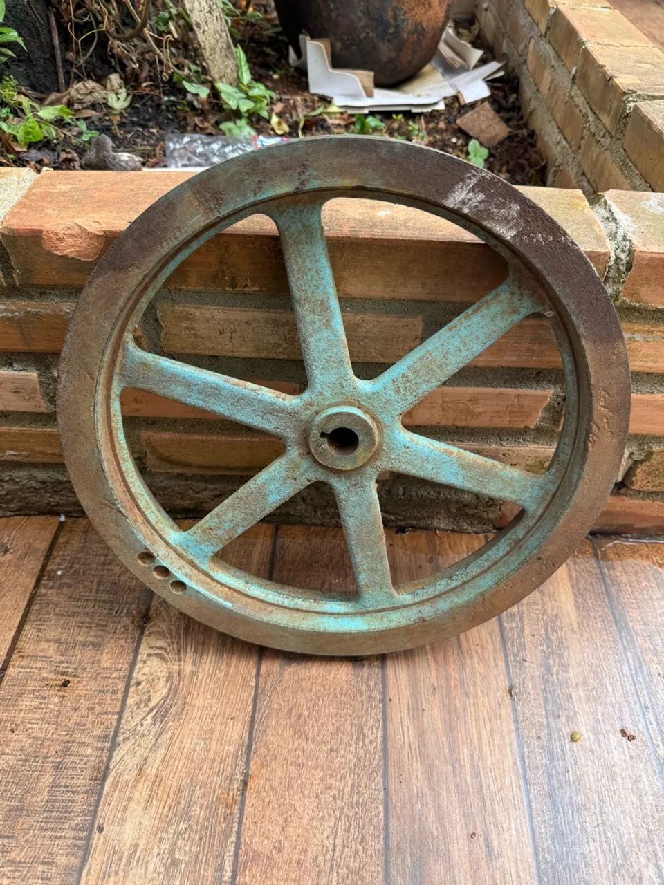 Roda decoração ferro - Foto 2