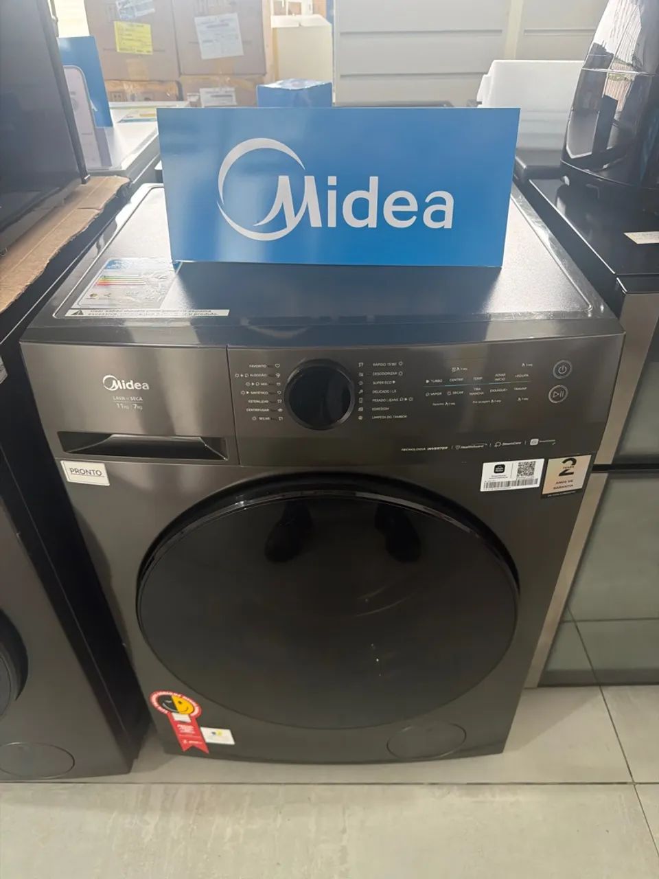 LAVA E SECA MIDEA 11KG TITANIUM CONECTADA 