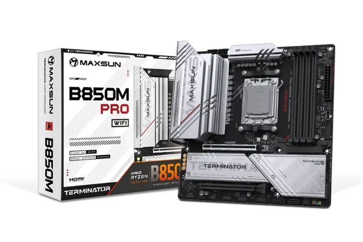 Placa Mãe Maxsun Terminator B850M Pro WiFi AMD AM5