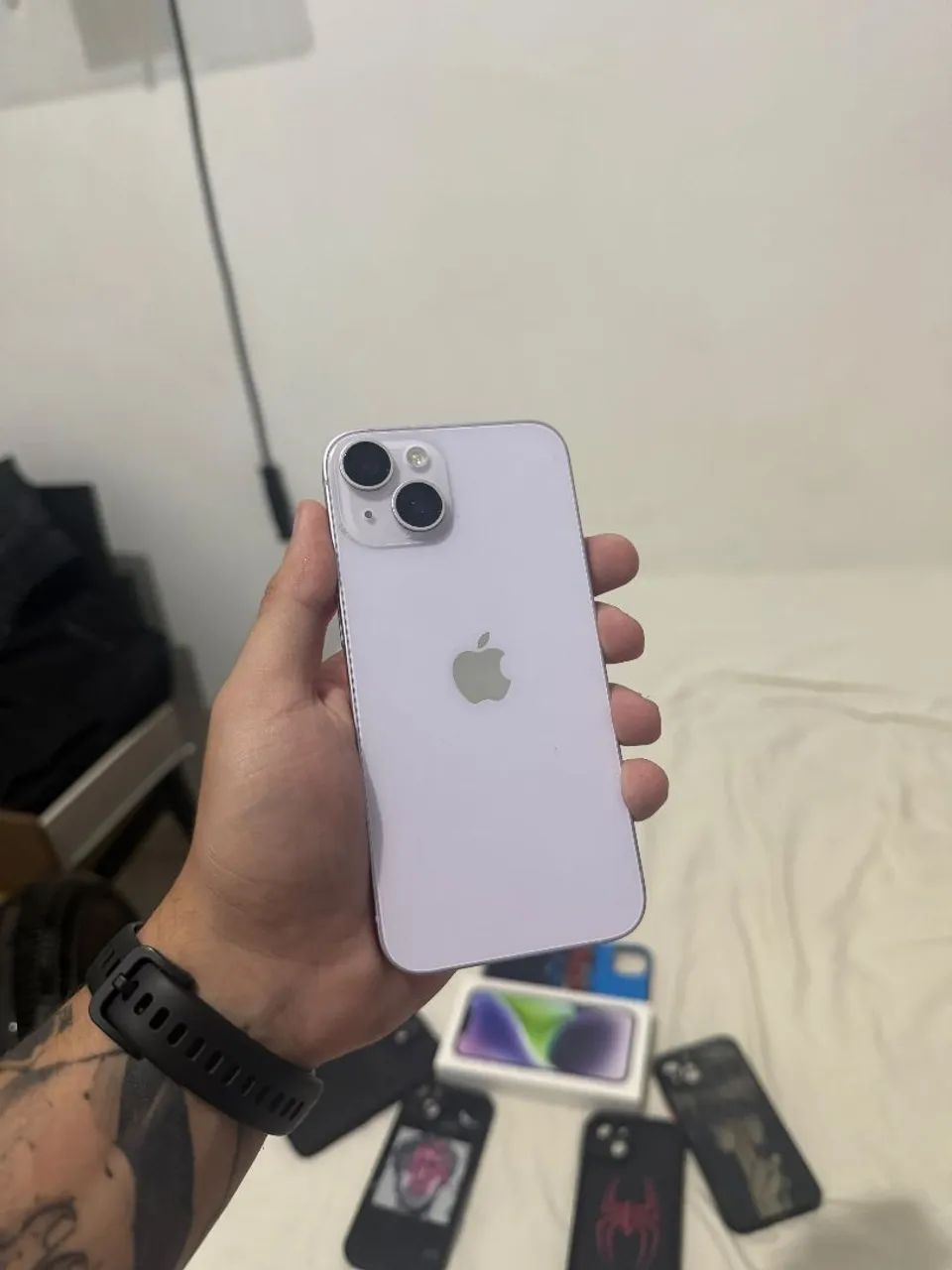 IPHONE 14 LILÁS / 256GB / IMPECÁVEL - Foto 5