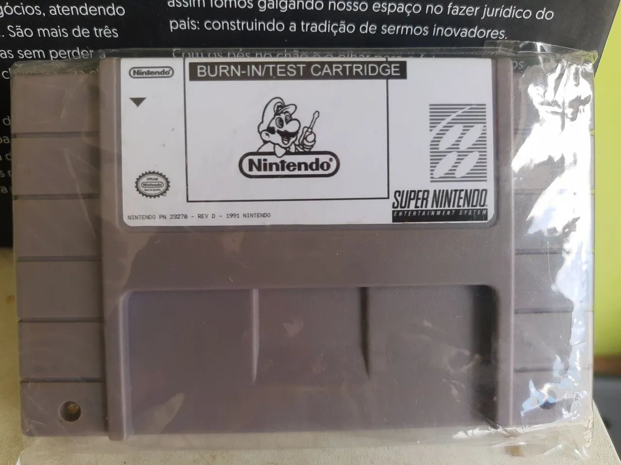 Cartucho burn in test super Nintendo reprogramado PCB original Nintendo 
