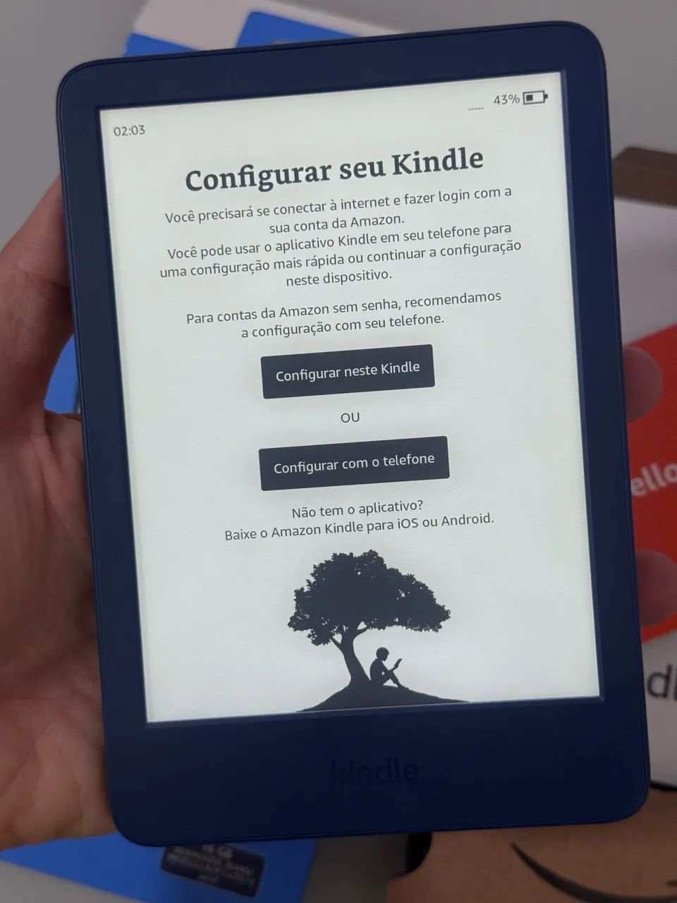 Kindle 11 geração 16GB azul novíssimo  - Foto 2