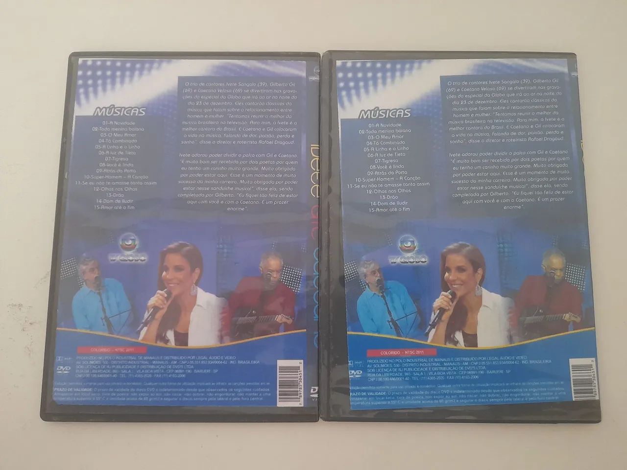 DVD's de música Ivete Gil Caetano [USADO] - Foto 2