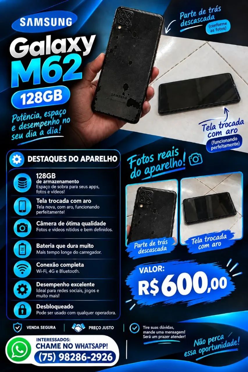 Celular Samsung Galaxy m62 128gb