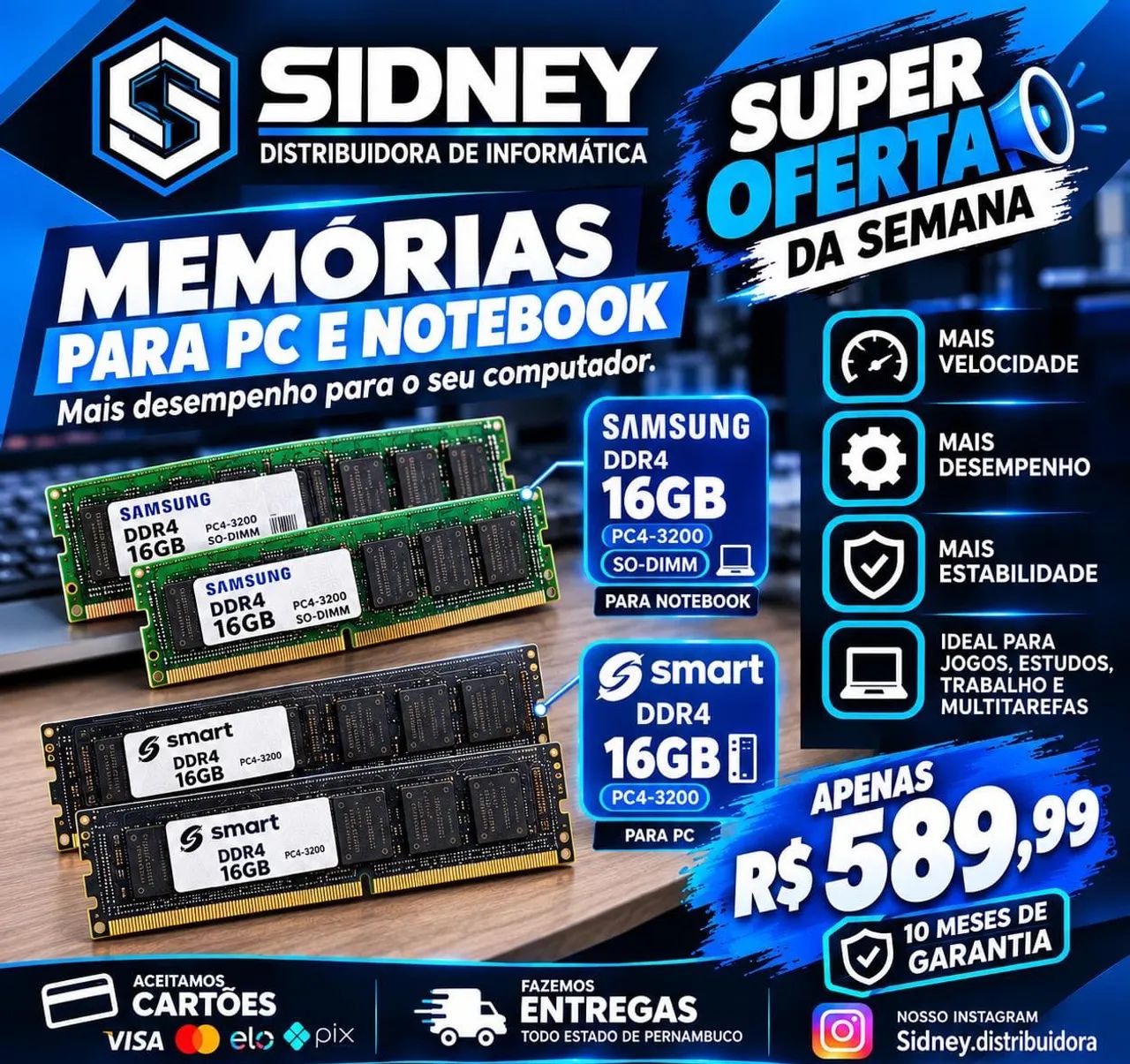 Memória para pc e notebook  - Foto 2