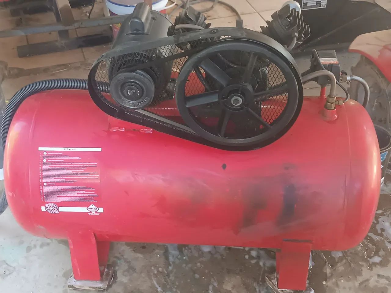 COMPRESSOR PRESSURE 100 LITROS - REVISADO - Foto 5