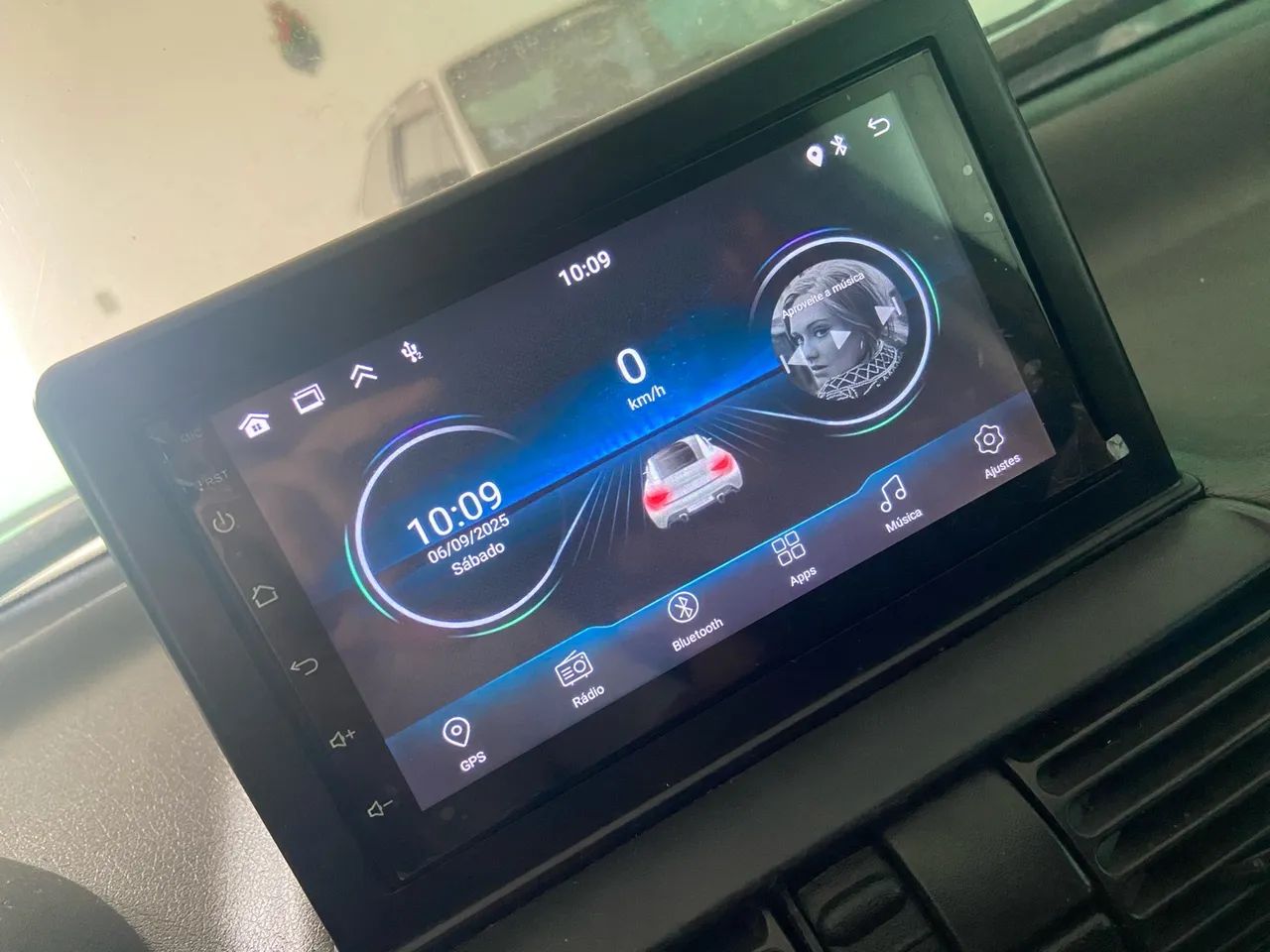 Multimídia Android 7 polegadas CarPlay sem fio wifi gps Bluetooth MOLDURA - Foto 3