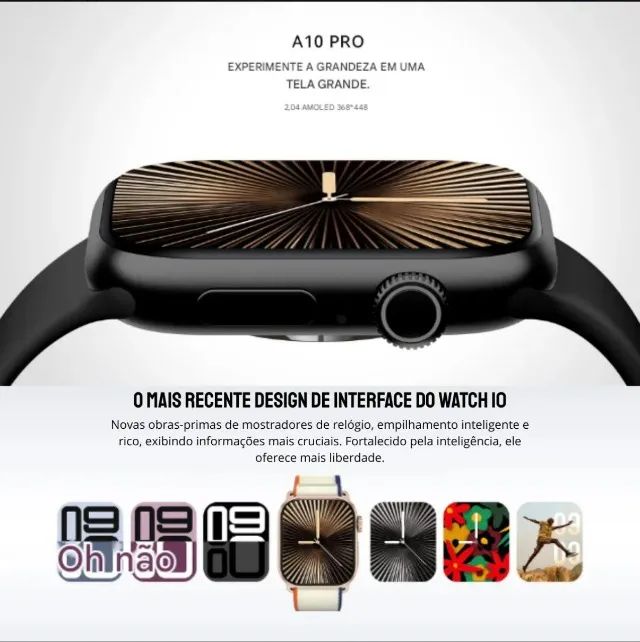 Smartwatch AURAFIT A10 Pro A Prova d?água  - Foto 4