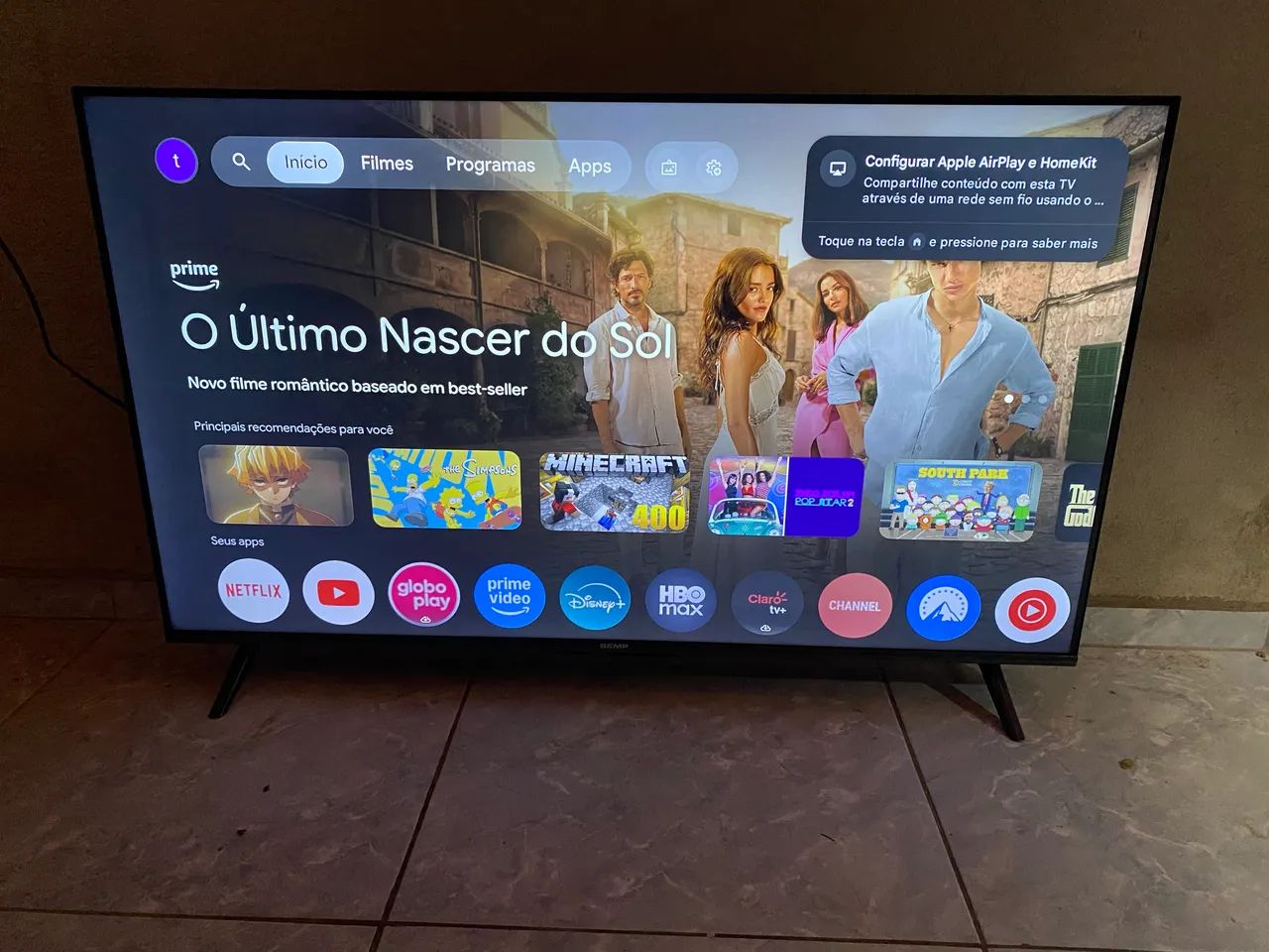 Tv semp 43 4k, somente 2 meses de uso - Foto 2