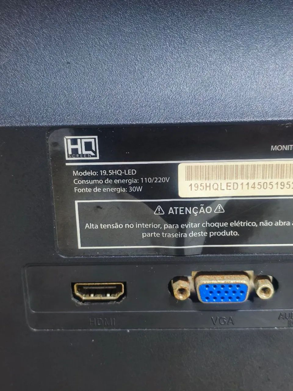 Monitor LED HQ Screen 19,5" HD+ | HDMI + VGA | Excelente Estado - Foto 3