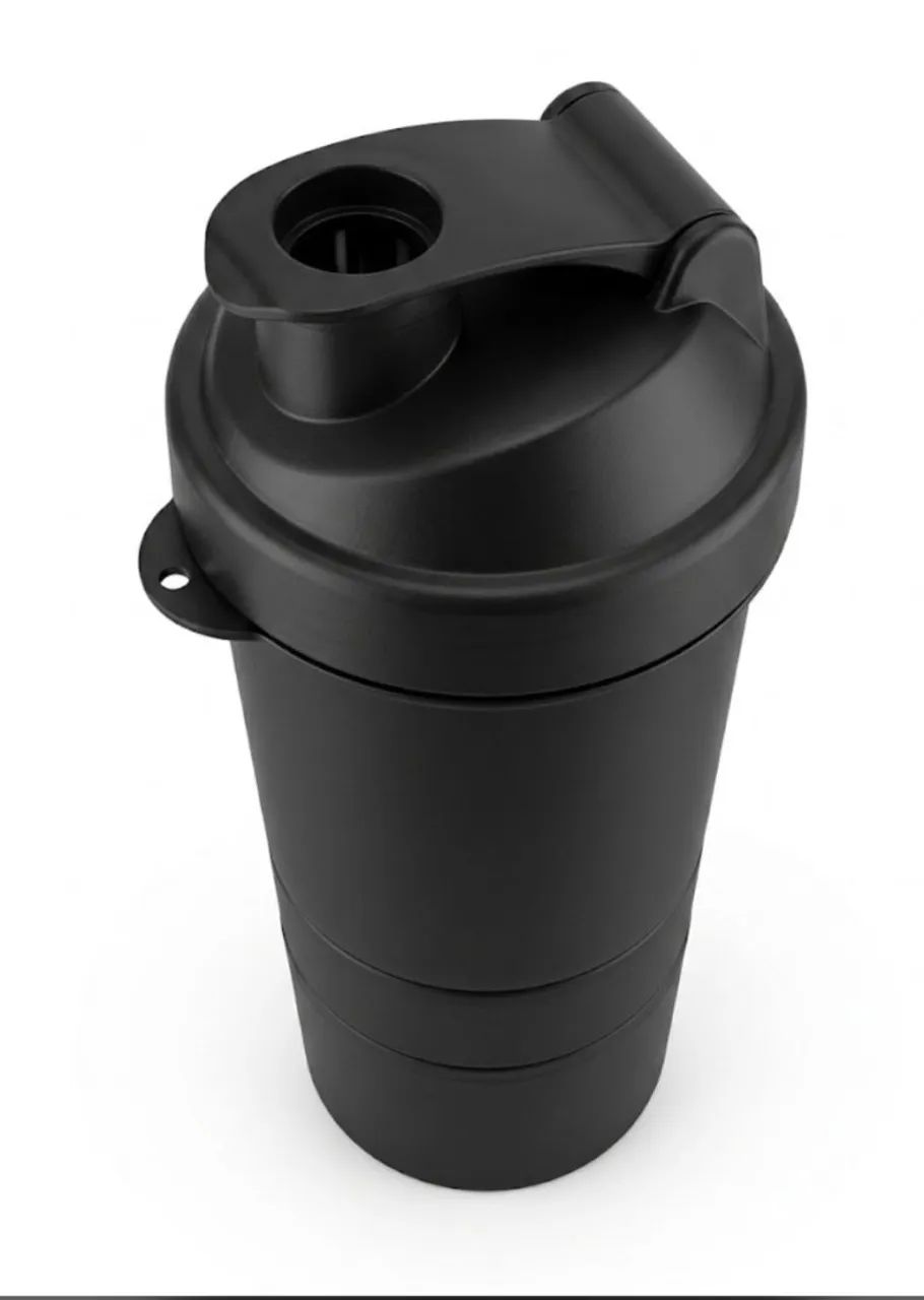 coqueteleira (shaker) preta da Smart Fit, - Foto 2