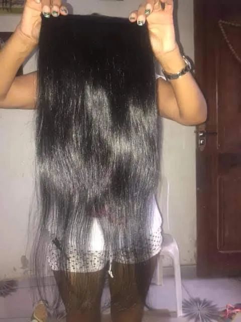 3 telas de cabelo humano mega Hair  - Foto 2