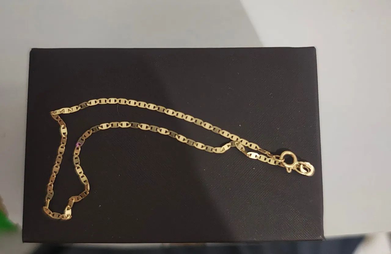 Pulseira ouro 18k 750 feminina 18cm  - Foto 2