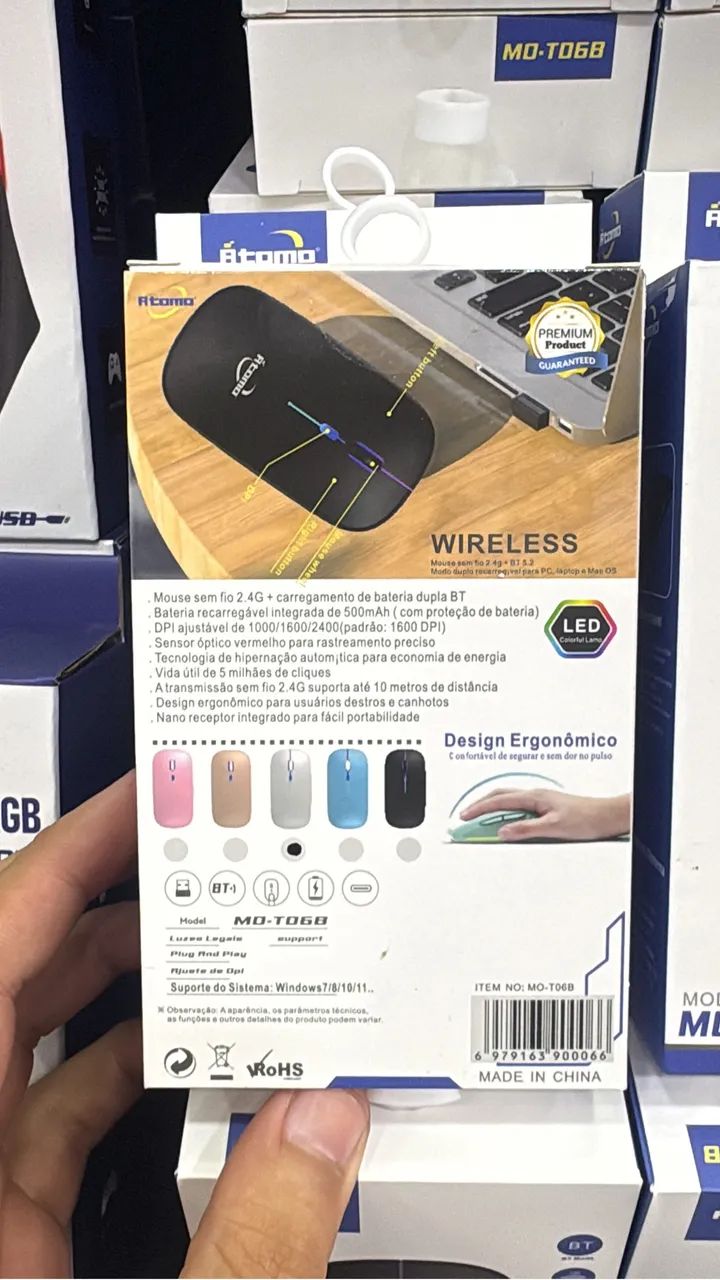 Mouse sem fio Atomo - Oferta imperdível!!! - Foto 2