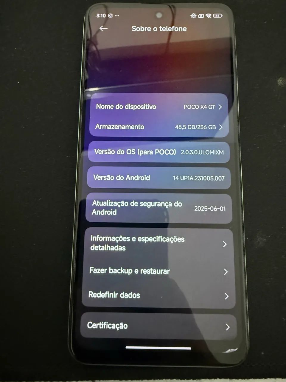 Xiaomi POCO X4 GT 256GB 5G - Funcionando Perfeitamente - Foto 3