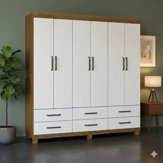 Guarda roupa com 6 portas