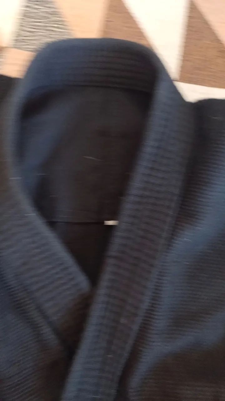 Kimono Jiu-jitsu preto A3 - Foto 5