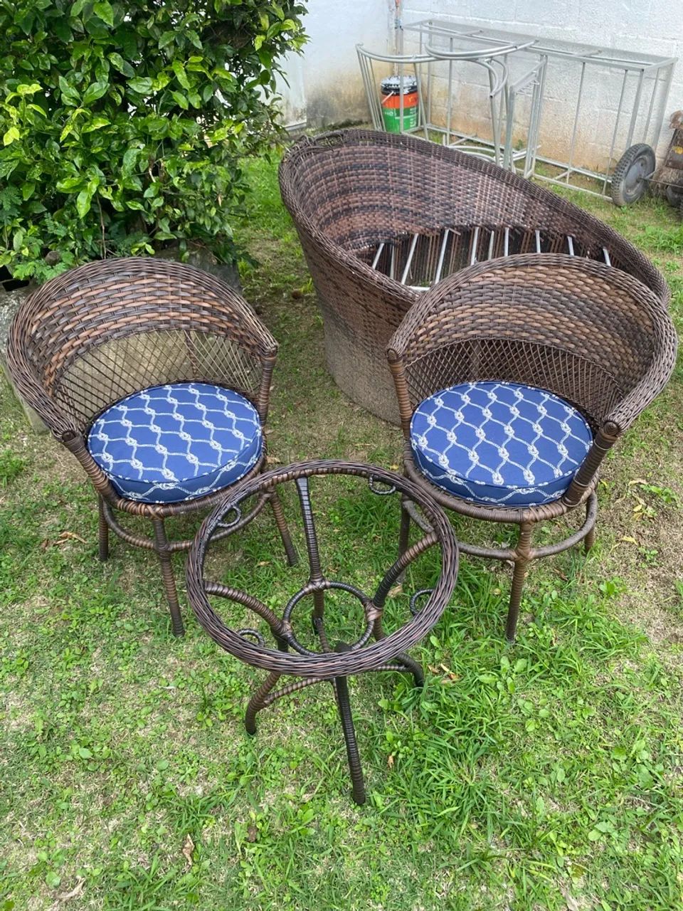 Cadeira e mesa para área externa (conjunto) - Foto 2