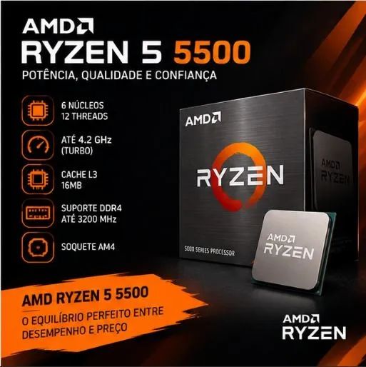 Processador Ryzen 5 5500 - Foto 4