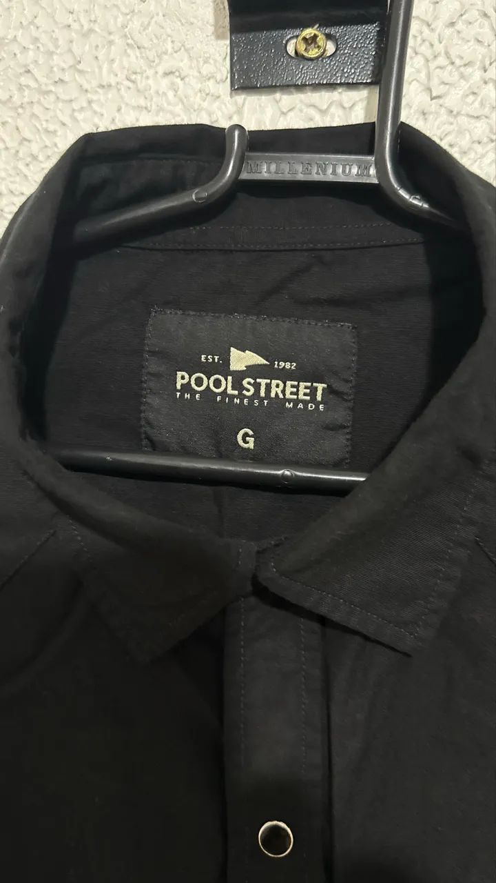 Camisa estilosa preta TAM G - Foto 3