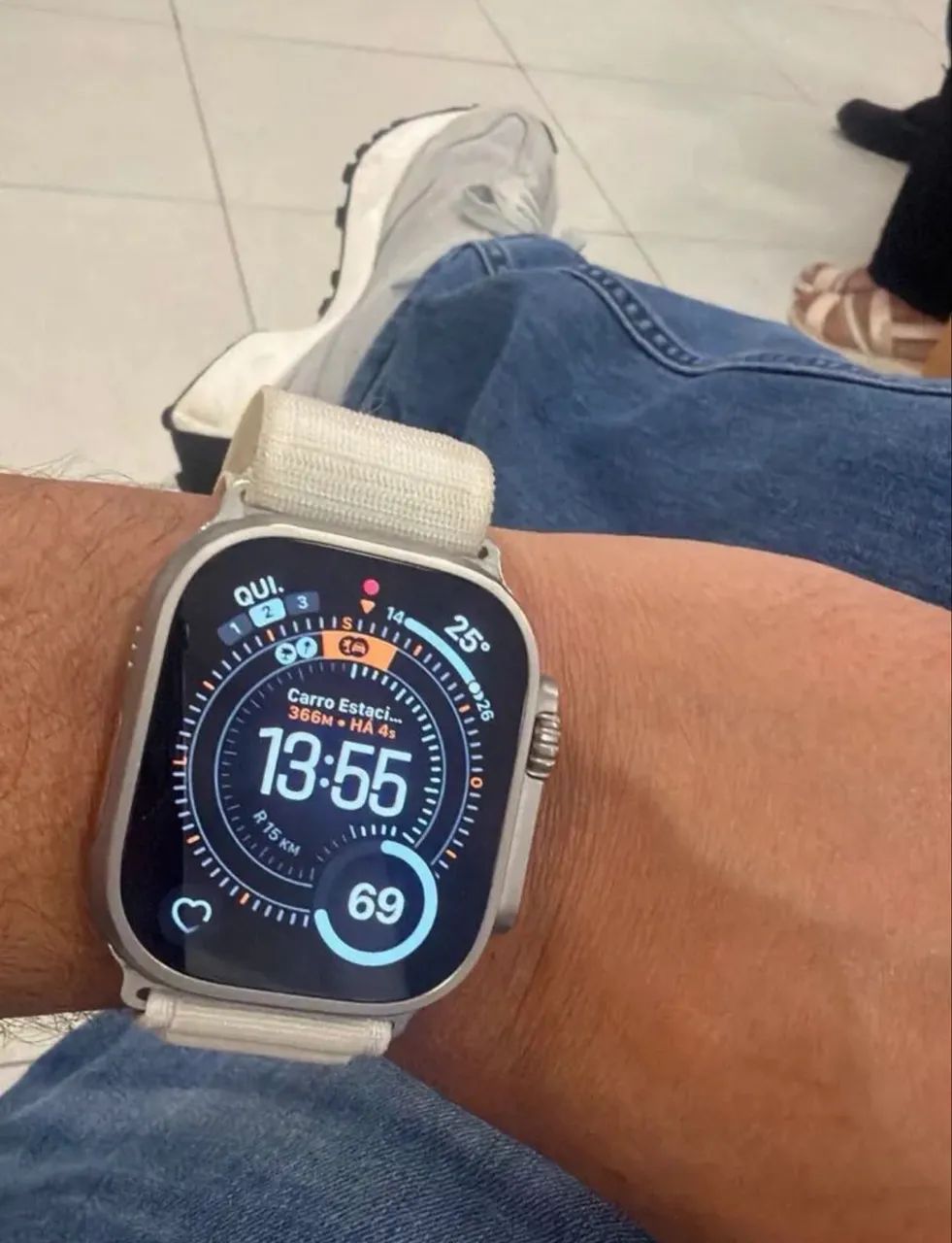 APPLE WATCH ULTRA 3 COMPLETO COM CAIXA BATERIA 100%  - Foto 2