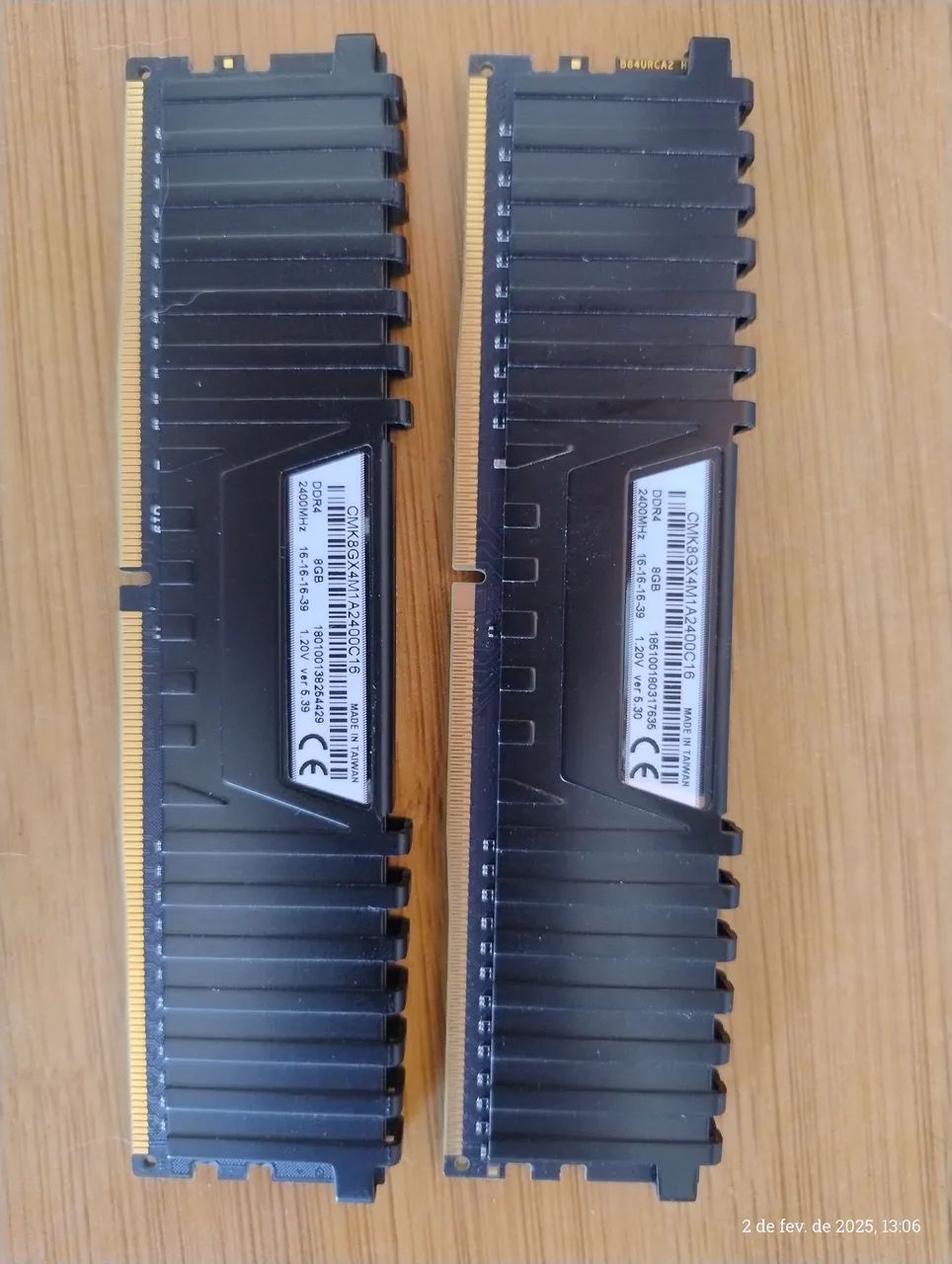 Memória ddr4 16gb 2400mhz corsair - Foto 2