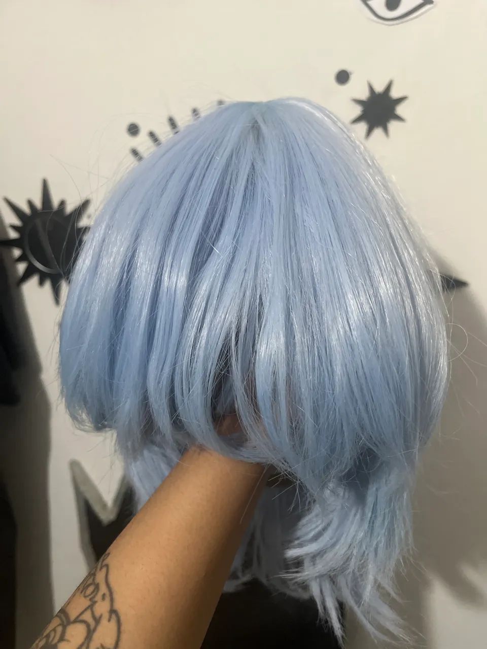Peruca Azul Rei Rem Cosplay - Foto 2