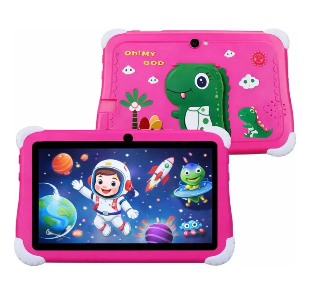 Tablet Infantil 7 Android 13 4gb 64gb Câmera Capa Dino - Foto 3