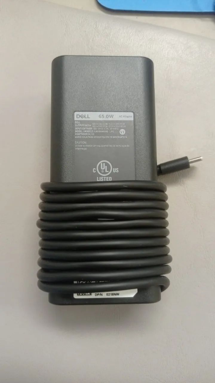 FONTE DE ALIMENTAÇÃO TIPO C DELL 65W