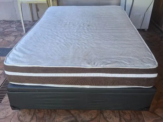 CAMA COM BAU E COLCHÃO ACEITO OFERTA - Foto 3