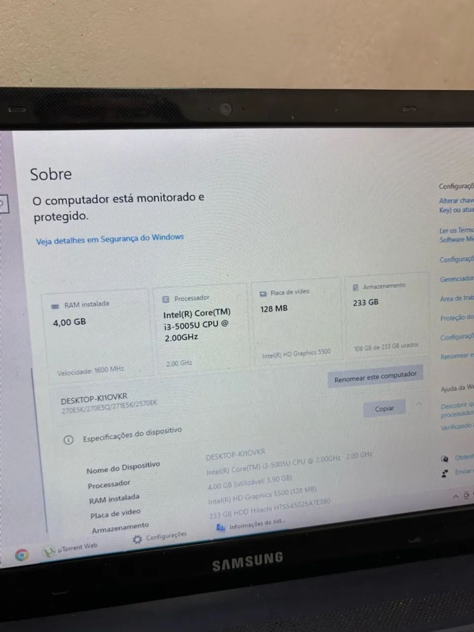 NOTEBOOK SAMSUNG CORE i5 - Foto 4