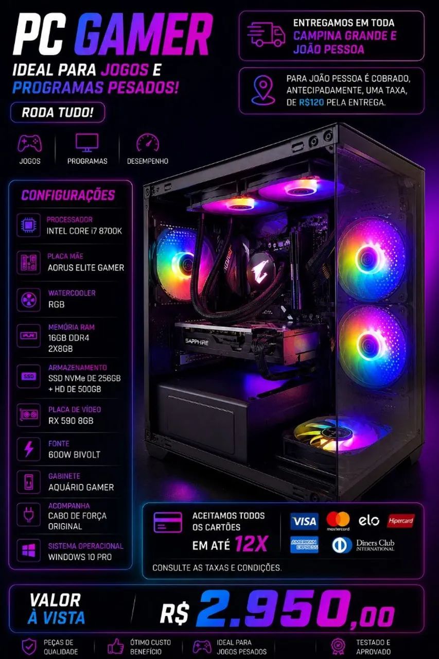 ? PC Gamer i7 + RX 590 8GB