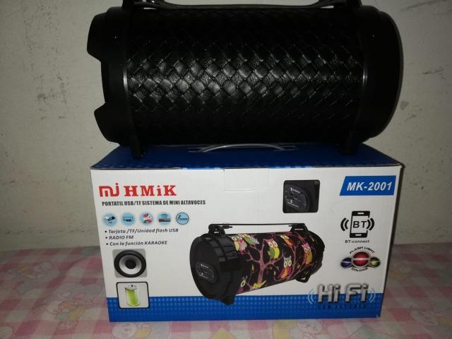 Caixa De Som Portatil Bluetooth Mp3 Fm Pc Micro - Mk2001 - Foto 5