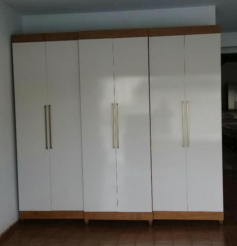 Guarda roupa casal 100%MDF lindissimo. 2.70 larg/ apenas 1799 a vista - Foto 3