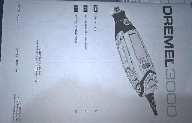 Micro retifica Dremel 3000 26 acessórios - Foto 5