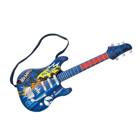 Guitarra Infantil Hot Wheels Azul Fun 8422-4 - Foto 3