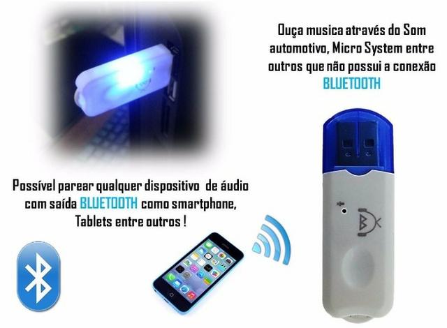 Adaptador Bluetooth Usb Stream Som Automotivo Carro Dvd Home