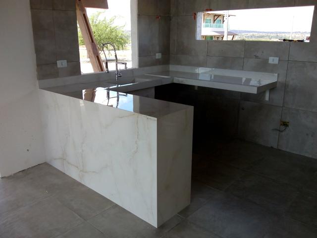 Pias esculpidas em porcelanato - Foto 2